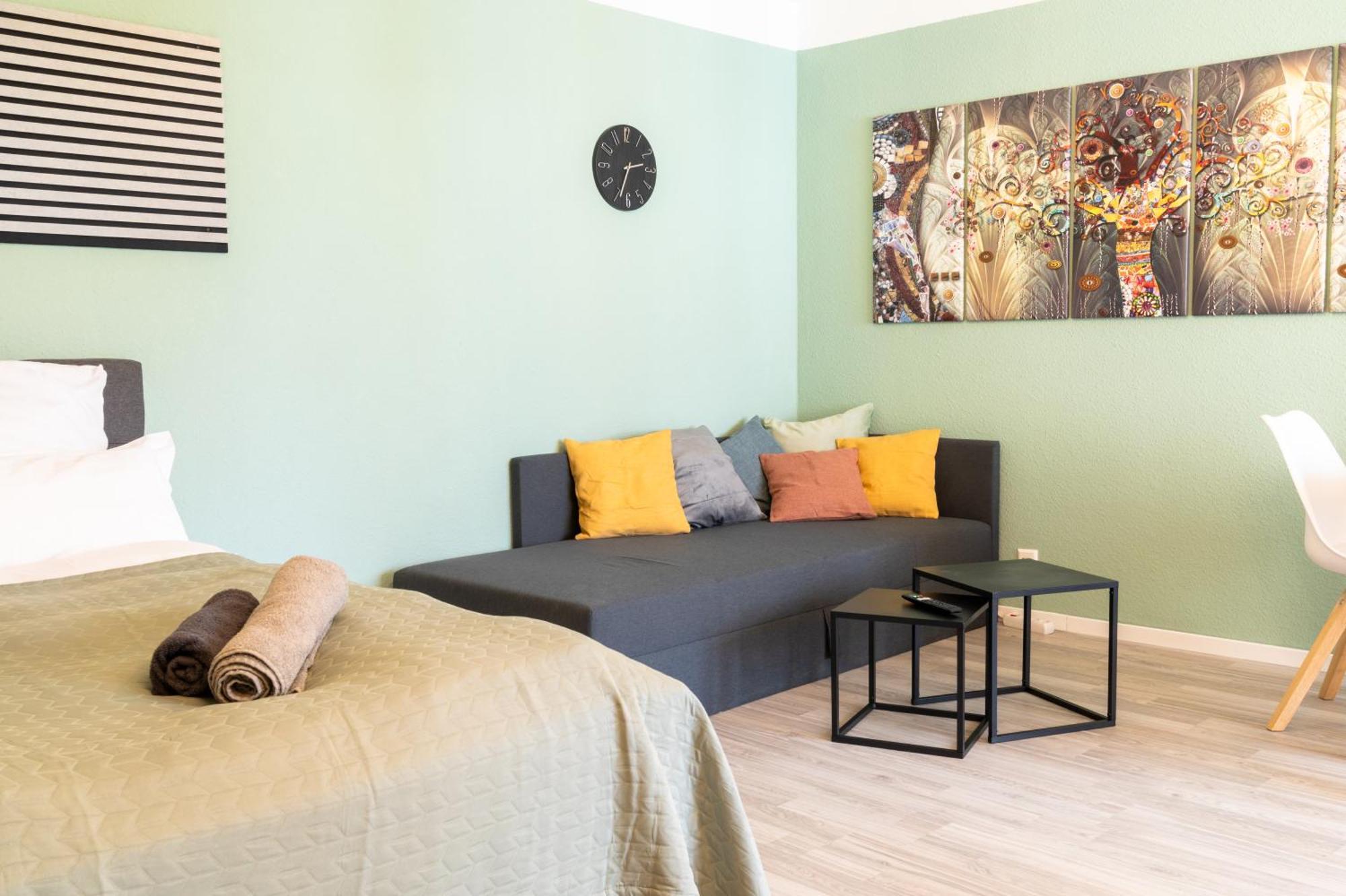Home Shanti - Studio, Suedvorstadt, Balkon, Tv Leipzig Buitenkant foto